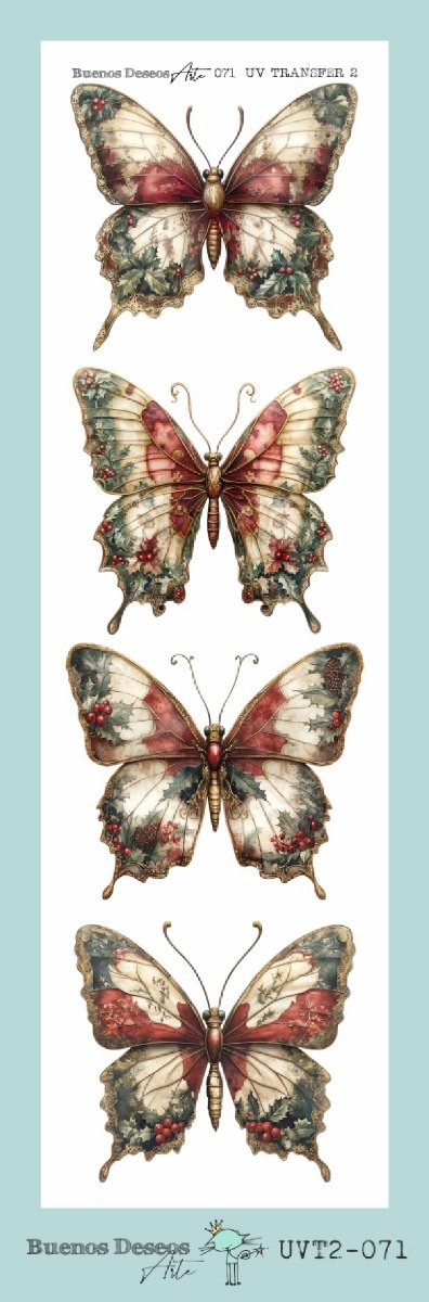 Producto - NAVIDAD - Lamina DECO TRANSFER FACIL UVT2 071 8,5x28cm
