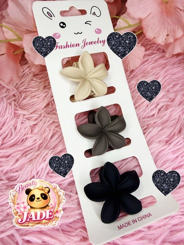 Producto - Pack x3 broches hawaianos matte