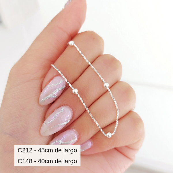 Producto - Cadena Veneciana con pelotitas /2 medidas