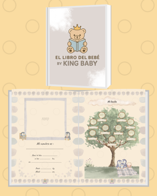 Producto - El libro del bebé by KING BABY - Diseño Pingüi