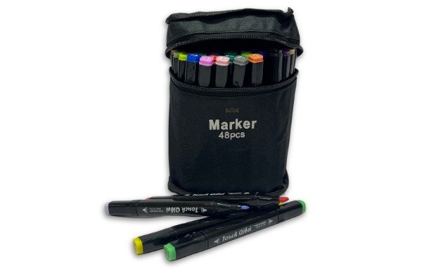 Producto - FIBRONES MARCADORES DOBLE PUNTA 48 PCS