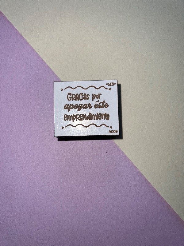 Producto - Sello gracias por apoyar este emprendimiento 1