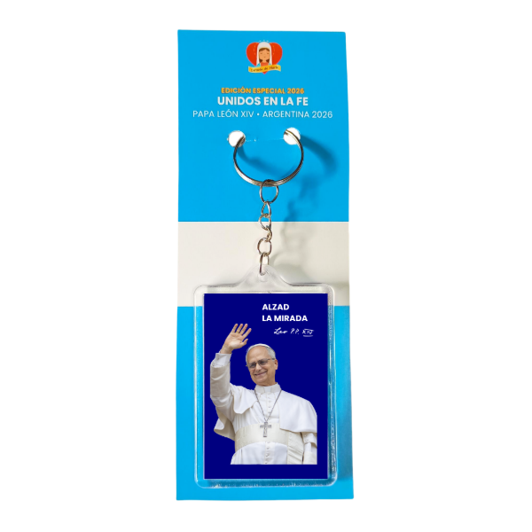 Producto - Llavero doble Papa León XIV - Virgen de Luján - 3