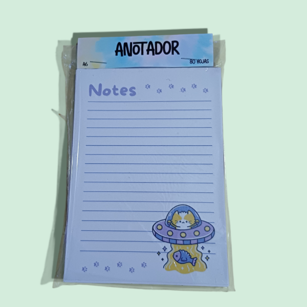 Producto - Anotador A6 Gato Espacial