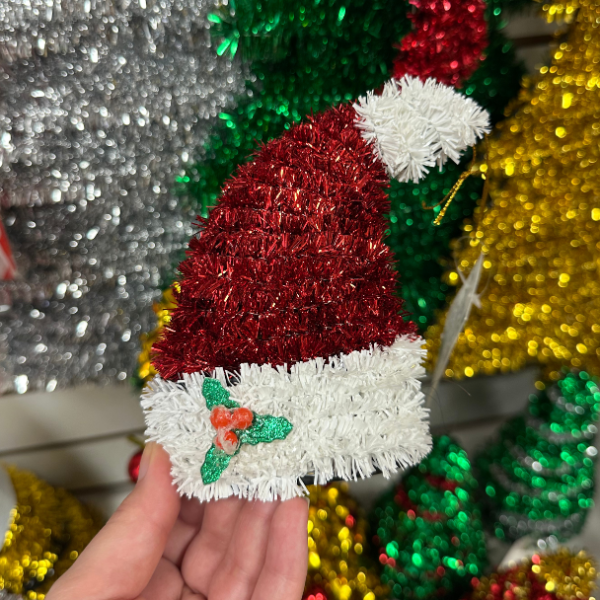 Producto - GORRO 3D SANTA TINSEL - 13x11cm