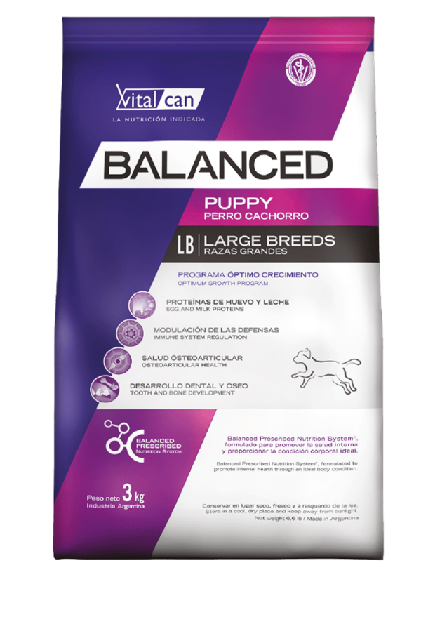 Producto - Balanced perro cachorro raza grande