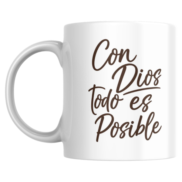 Producto - Taza - con dios todo es posible - 0