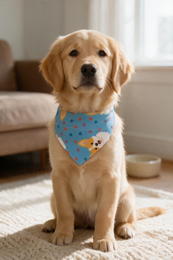 Producto - COLLAR PAÑUELO ESTAMPADO REGULABLE HASTA 40cm - 1