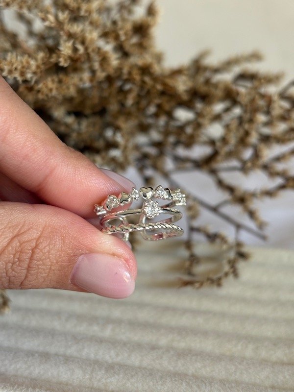 Producto - Anillo x3 en uno y es regulable (es un solo anillo)