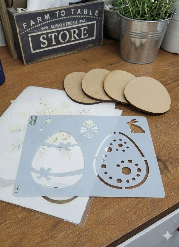 Producto - kit 1 stencil mas 4 huevos
