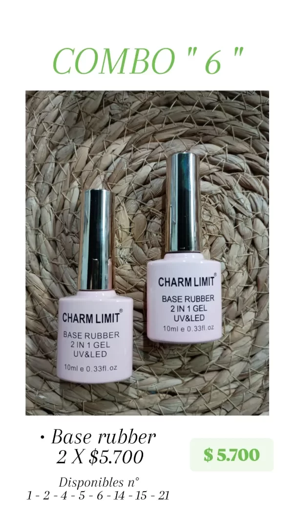 Producto - COMBO 6 BASE RUBBER X2