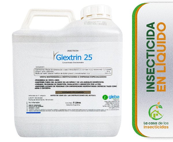 Producto - Glextrin Cipermetrina 25 x 5 ltrs