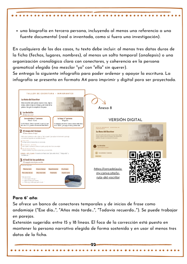 Producto - Bitácoras de inmigrantes Lecturas de testimonios y biografías 6to y 7mo - 3