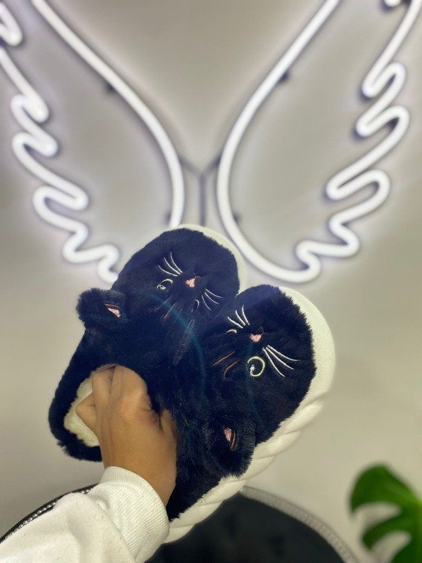 Producto - PANTUFLAS GATITO - NEGRO