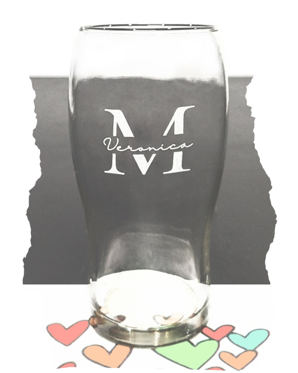 Producto - Vaso pinta con inicial y nombre