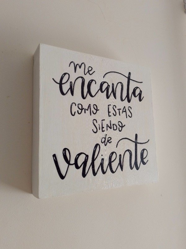 Producto - Cuadro 20x20cm "Me encanta"