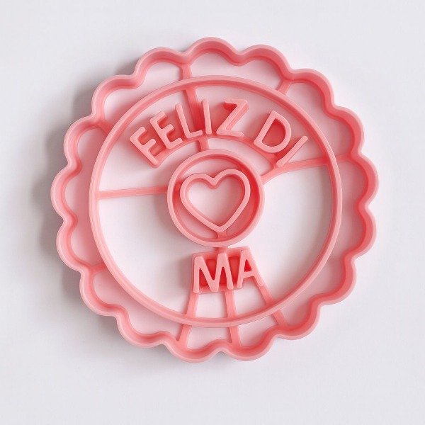Producto - CORTANTE PLÁSTICO REDONDO FELIZ DIA MA - 1
