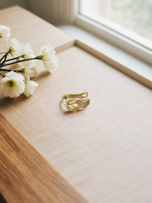 Producto - Cuff ACERO DORADO AA226