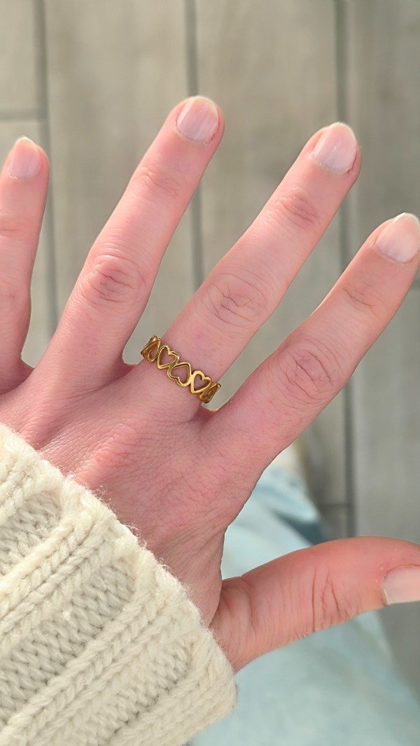 Producto - Anillo Corona corazones