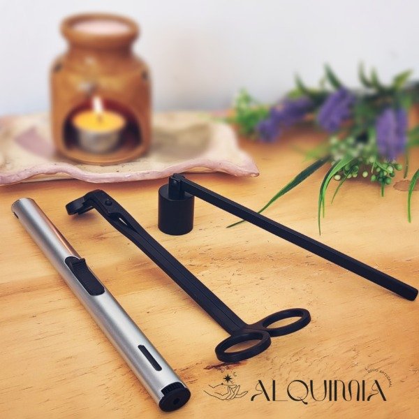 Producto - Set Tijera + Apagavelas + Encendedor