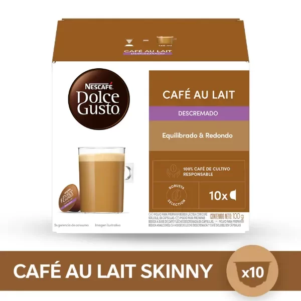 Producto - Cápsulas Dolce Gusto Café con leche descremada x10