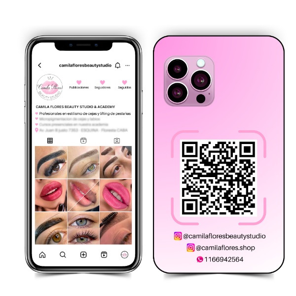 Producto - TARJETAS PERSONALES IPHONE + QR