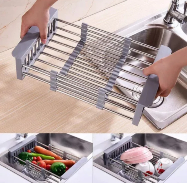 Producto - ESCURREPLATOS EXTENSIBLE ACERO INOXIDABLE PARA BACHA