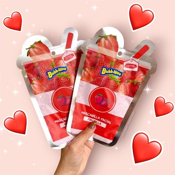 Producto - MASCARILLA FACIAL FRUTILLA BUBBA X 2 UNIDADES