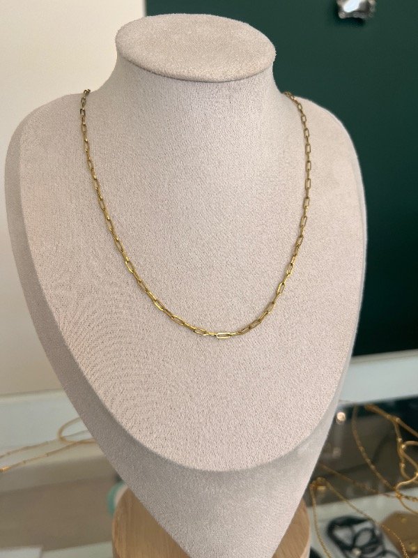 Producto - Cadena Lisboa Acero Dorado - 0