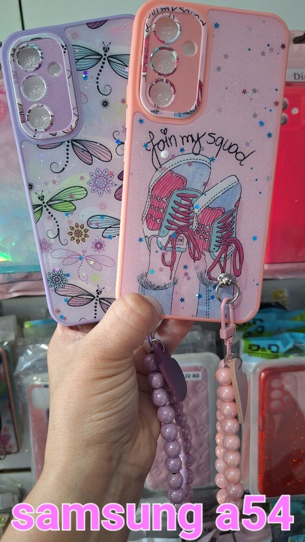 Producto - Fundas brillo y perlas. Samsung a54