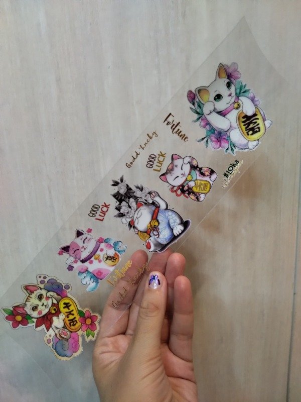 Producto - UV Tiras 8x28cm Gato de la Fortuna #2