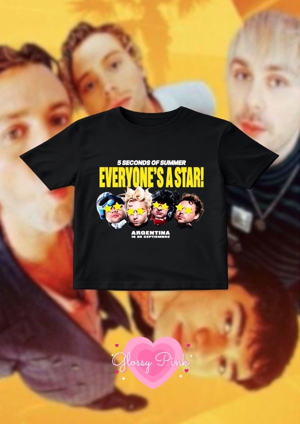 Producto - Baby Tee 5SOS Argentina - DTF