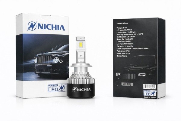 Producto - Kit Luces Cree Led Super Potente Nichia 6000K Alta Baja y Antiniebla para Nissan