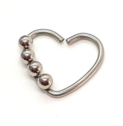 Producto - Piercing corazon bolitas