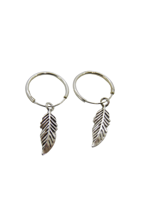 Producto - Argollitas pluma unitarias silver