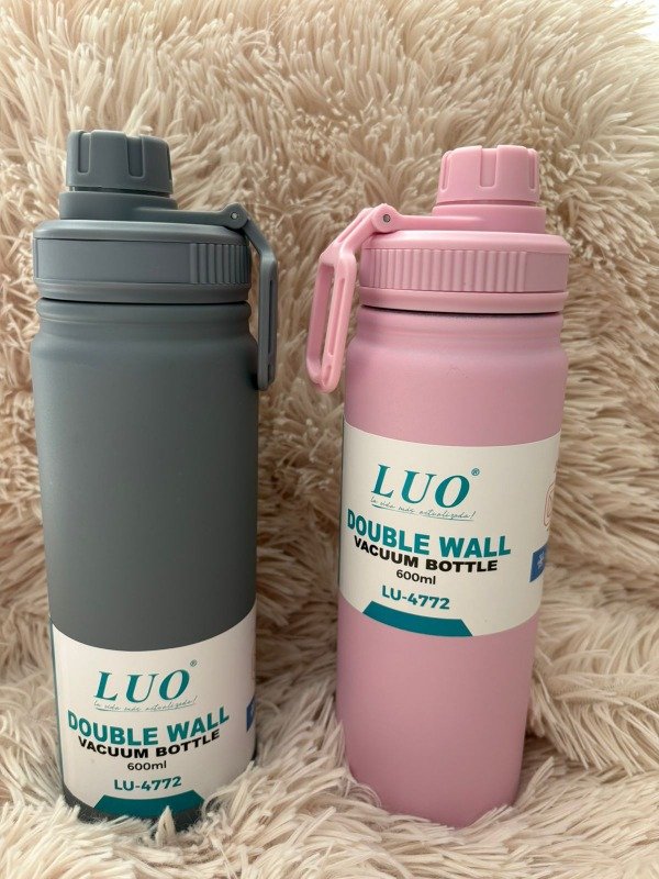 Producto - Botella termica Flip Lisos 600 Mililitros G/R