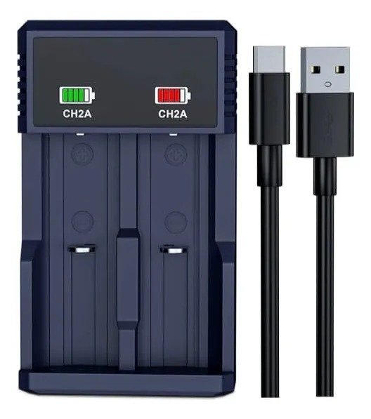 Producto - CARGADOR DE PILAS DOBLE CH2A