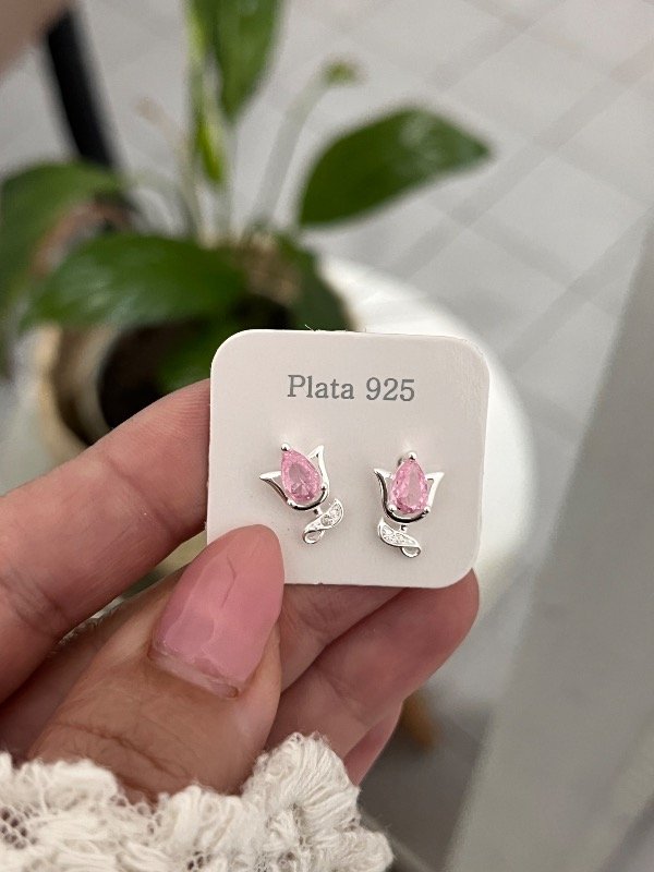 Producto - Aros tulipanes rosas