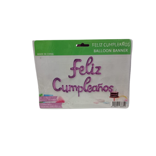Producto - Frase Feliz Cumple  (globos metalizados) - 5