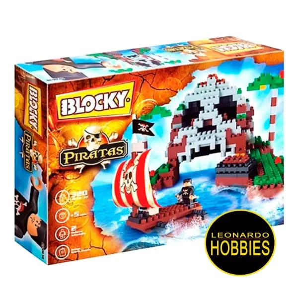 Producto - Set Isla Pirata 320 piezas Blocky 0638