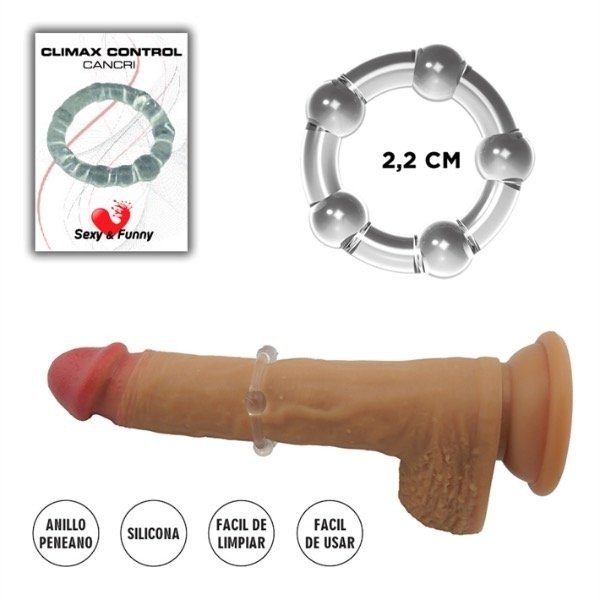 Producto - Anillo Elástico Retrasante Transparente / Potencia Erección y Control del Clímax