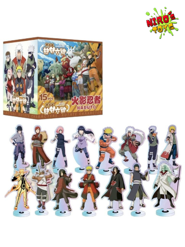 Producto - Figuras de acrílico set x15 (8-12cm) - Figura Naruto - Nirostoys