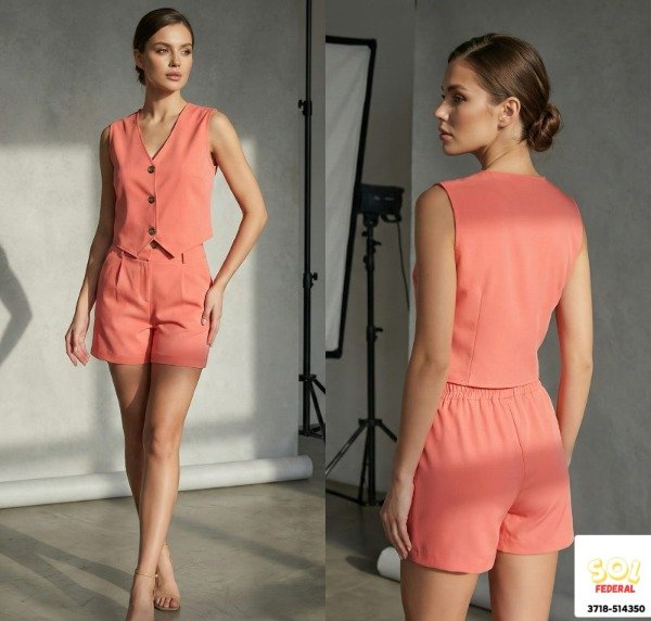 Producto - Conjunto Sastrero chaleco + short