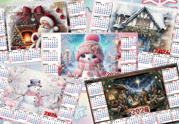 Producto - NUEVO PACK DIGITAL DE CALENDARIO NAVIDEÑO 2026