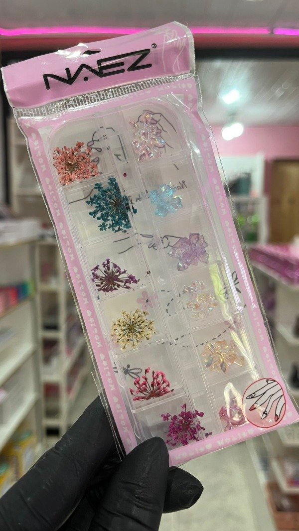 Producto - Apliques moños con flor seca Naez