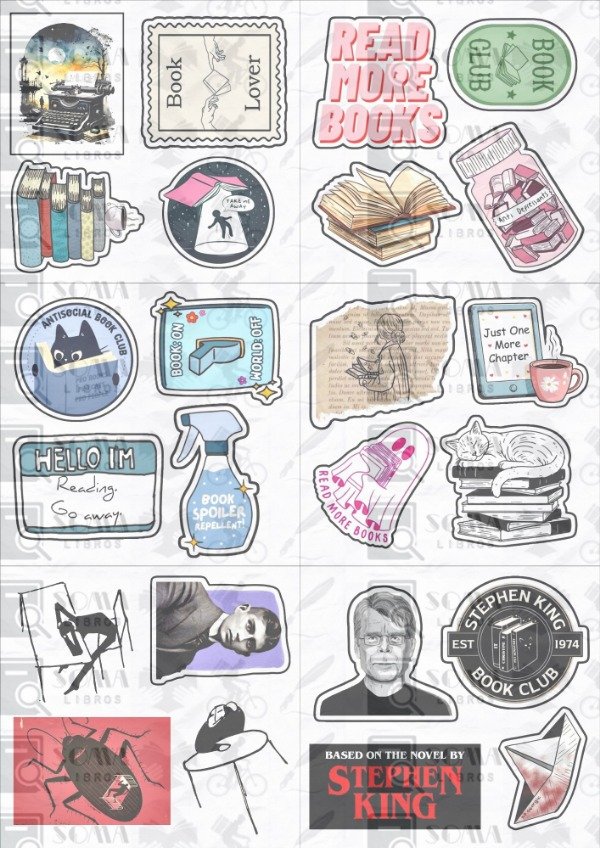 Producto - Stickers Calcomanias Literarios 04