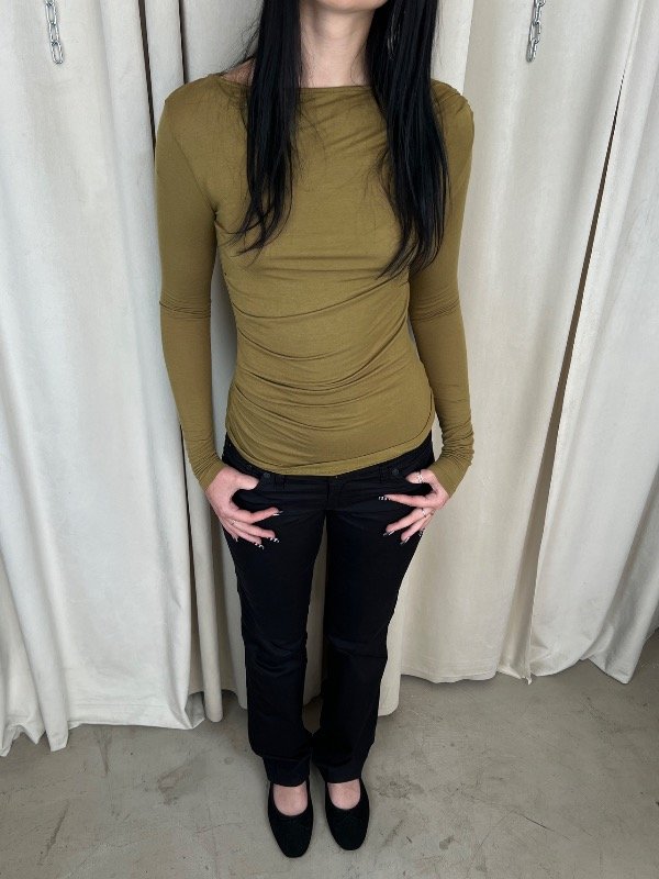 Producto - Olive draped Top - 7