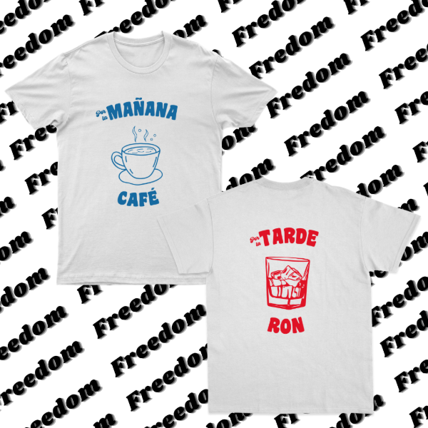 Remera CAFÉ CON RON