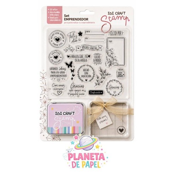 Producto - SET SELLO EMPRENDEDOR IBI x20u. + ACCESORIOS