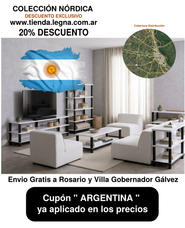Producto - Escritorio estilo Nordico 1,60m Color Blanco - 1